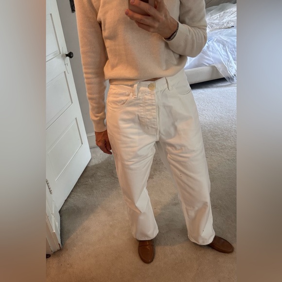 Jesse Kamm California Wide white denim size 2. - Picture 2 of 13